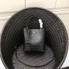 프라다 악어무늬 더블백 1BA212 블랙