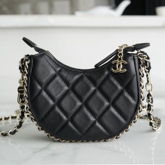  샤넬 램스킨 체인백 AS2303 블랙