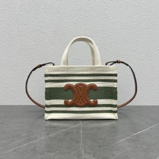 셀린느 스몰 카다스 타이스 스트라이프 토트백 199162-3